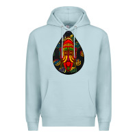 Blue Mist african masks teardrop  6 Premium Hoodie - BundleAndBundleShop