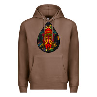 Chestnut african masks teardrop  6 Premium Hoodie - BundleAndBundleShop