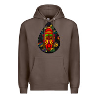 Coffee african masks teardrop  6 Premium Hoodie - BundleAndBundleShop