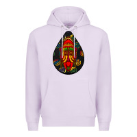 Lilac african masks teardrop  6 Premium Hoodie - BundleAndBundleShop