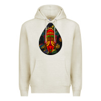 Oatmeal Heather african masks teardrop  6 Premium Hoodie - BundleAndBundleShop
