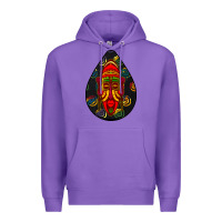 Purple african masks teardrop  6 Premium Hoodie - BundleAndBundleShop
