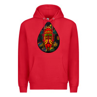Red african masks teardrop  6 Premium Hoodie - BundleAndBundleShop