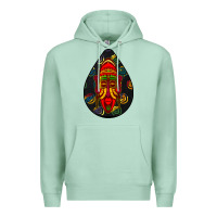 Seafoam african masks teardrop  6 Premium Hoodie - BundleAndBundleShop