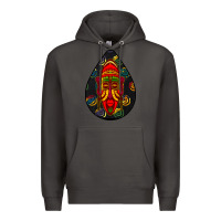 Smoke african masks teardrop  6 Premium Hoodie - BundleAndBundleShop