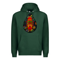 Sports Green african masks teardrop  6 Premium Hoodie - BundleAndBundleShop