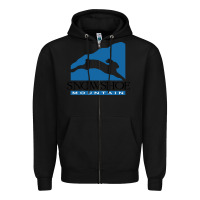 Black snowshoe mountain Zipper Hoodie - minhPixels