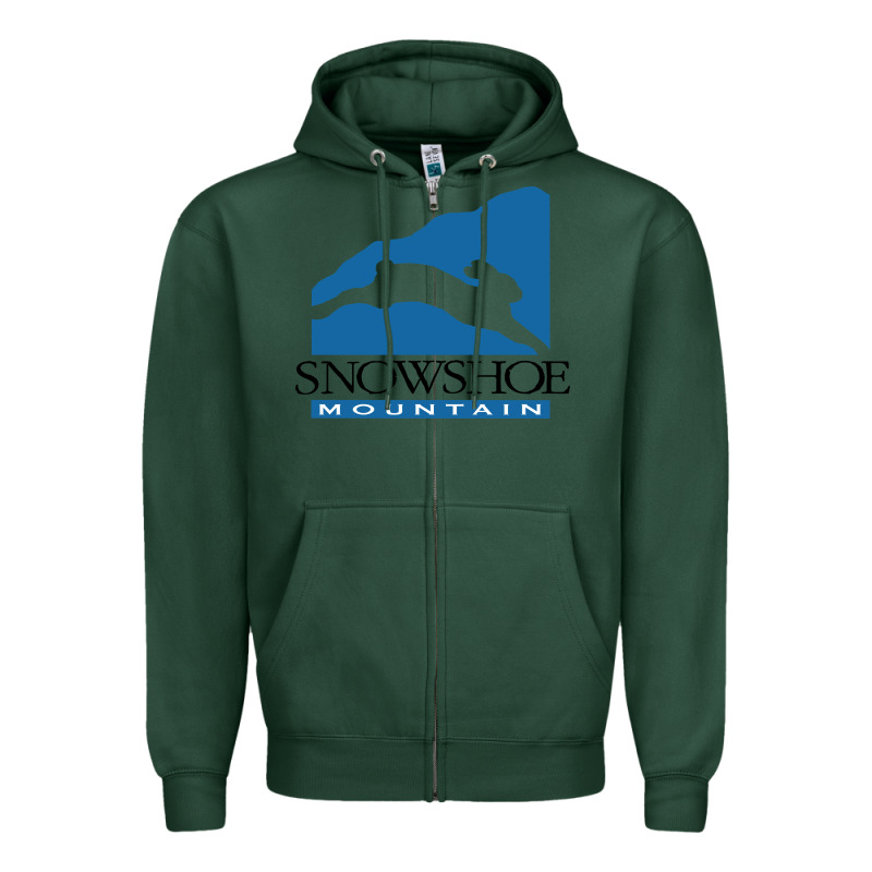 Snowshoe Mountain Zipper Hoodie by minhPixels | Teevron