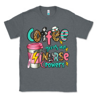 Charcoal Heather coffee gives me nurse powers Classic Tee - Jasminsmagicworld