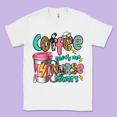 Coffee Gives Me Nurse Powers Classic Tee Designed By Jasminsmagicworld