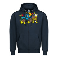 Navy softball tractor Zipper Hoodie - SublimationCraftShop