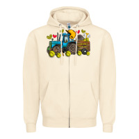 Sandshell softball tractor Zipper Hoodie - SublimationCraftShop