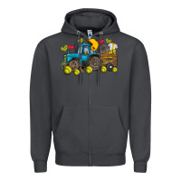 Smoke softball tractor Zipper Hoodie - SublimationCraftShop