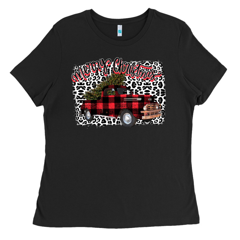 Merryy Christmas Truck Ladies Tee by Bettercallsaul | Teevron