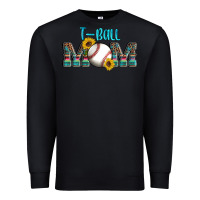 Black sport t ball mom Premium Sweatshirt - Artiststas