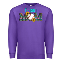 Purple sport t ball mom Premium Sweatshirt - Artiststas