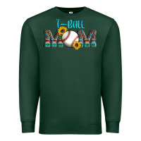 Sports Green sport t ball mom Premium Sweatshirt - Artiststas