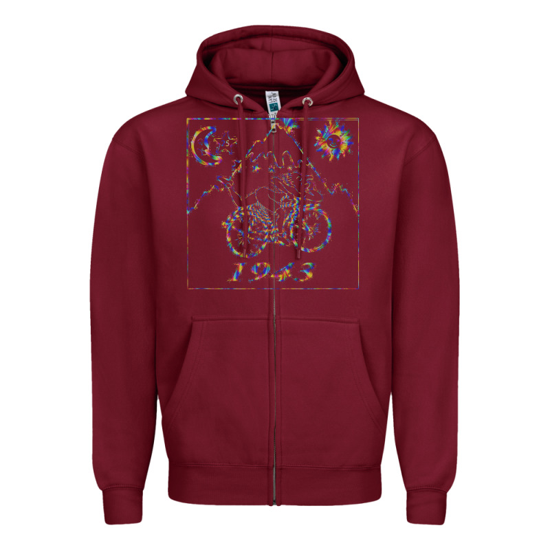 Bicycle Day 1943  Lsd Acid Trip  Druffi Gift Zipper Hoodie by minhPixels | Teevron