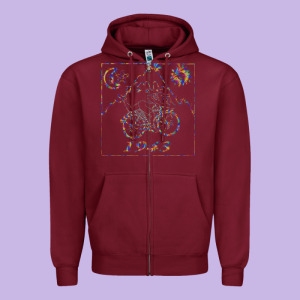 Bicycle Day 1943  Lsd Acid Trip  Druffi Gift Zipper Hoodie Designed By Minhpixels