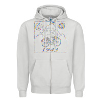Dove Grey Bicycle Day 1943  LSD Acid Trip  Druffi gift Zipper Hoodie - minhPixels