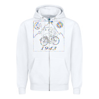 White Bicycle Day 1943  LSD Acid Trip  Druffi gift Zipper Hoodie - minhPixels