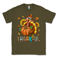 Army Green Thankful Turkey Classic Tee - texasbilliewilder