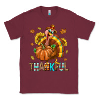 Burgundy Thankful Turkey Classic Tee - texasbilliewilder