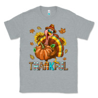 Heather Grey Thankful Turkey Classic Tee - texasbilliewilder
