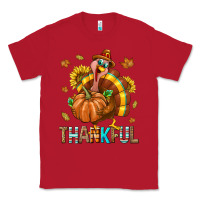 Red Thankful Turkey Classic Tee - texasbilliewilder