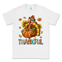White Thankful Turkey Classic Tee - texasbilliewilder