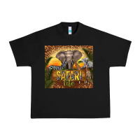Black safari life Urban Heavy Tee - TumblerDesignByShophia