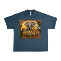 Midnight Navy safari life Urban Heavy Tee - TumblerDesignByShophia