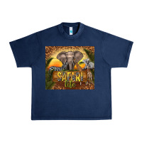 Navy safari life Urban Heavy Tee - TumblerDesignByShophia