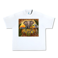 White safari life Urban Heavy Tee - TumblerDesignByShophia