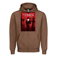 Chestnut The Omen Horror Movie Zipper Hoodie - minhPixels