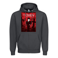 Smoke The Omen Horror Movie Zipper Hoodie - minhPixels