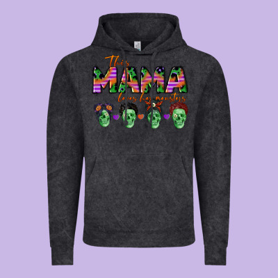 Personalized This Mama Loves Her Monsters Vintage Hoodie Designed By Cowgirlartshop