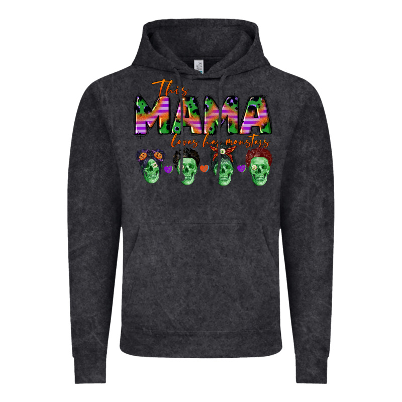 Personalized This Mama Loves Her Monsters Vintage Hoodie by CowGirlArtShop | Teevron