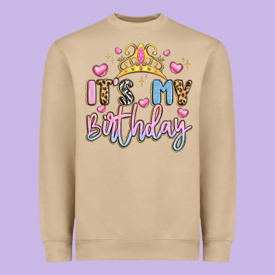 Its My Birthday La Heavyweight Sweatshirt Designed By Lillyallendesigns