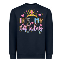 Navy its my birthday la Heavyweight Sweatshirt - LillyAllenDesigns