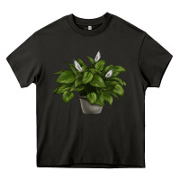 Asphalt Peace Lily Heavy Core Tee - LillyAllenDesigns