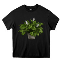 Black Peace Lily Heavy Core Tee - LillyAllenDesigns