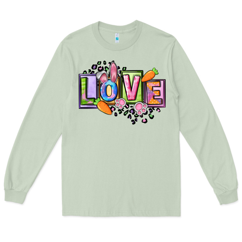 Easter Love Happy Easter Day Long Sleeve Tee by CowGirlArtShop | Teevron