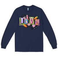 Navy Easter love Happy Easter Day Long Sleeve Tee - CowGirlArtShop