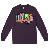Plum Easter love Happy Easter Day Long Sleeve Tee - CowGirlArtShop