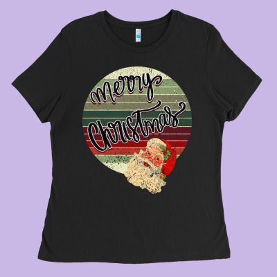 Retro Merry Christmas Ladies Tee Designed By Bettercallsaul