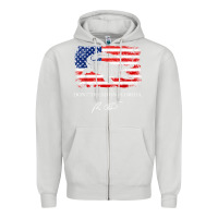 Dove Grey Don_t Tread On Florida Governor Ron DeSantis 2022 USA Flag Zipper Hoodie - minhPixels
