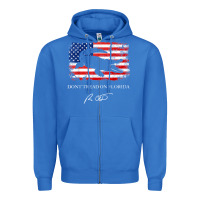 True Royal Don_t Tread On Florida Governor Ron DeSantis 2022 USA Flag Zipper Hoodie - minhPixels