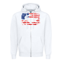 White Don_t Tread On Florida Governor Ron DeSantis 2022 USA Flag Zipper Hoodie - minhPixels