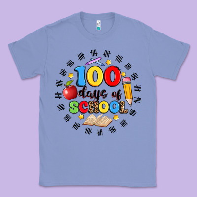 100 Days Of School Classic Tee Designed By Artiststas